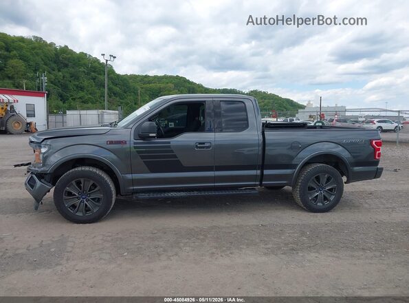 1FTEX1EP8JFC12639 2018 FORD F150 Gray Widok wnętrza 360 stopni