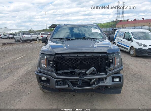 1FTEX1EP8JFC12639 2018 FORD F150 Gray Widok zestawu wskaźników