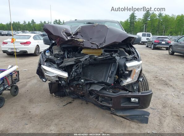1FTEX1EP8KKC06350 2019 FORD F150 Burgundy Вид щитка приладів