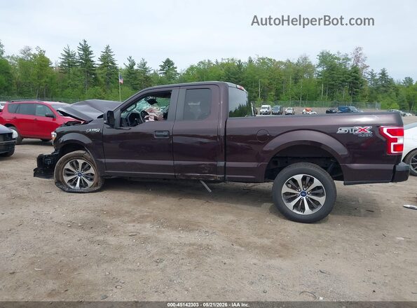 1FTEX1EP8KKC06350 2019 FORD F150 Burgundy Панорамний вид салону 360°