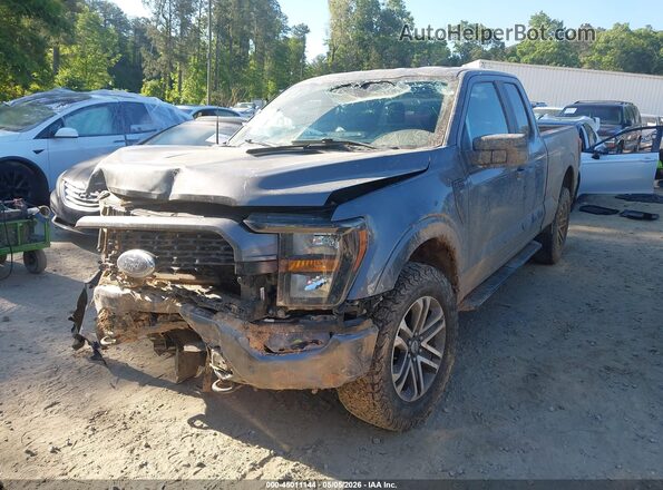1FTEX1EP8PKE50085 2023 FORD F150 Gray Front left