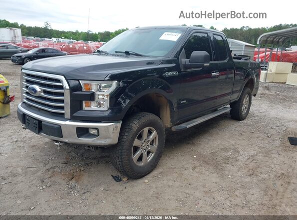 1FTEX1EP9HKD62860 2017 FORD F150 Black Przód lewy