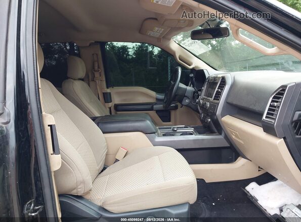 1FTEX1EP9HKD62860 2017 FORD F150 Black Widok wnętrza z przodu