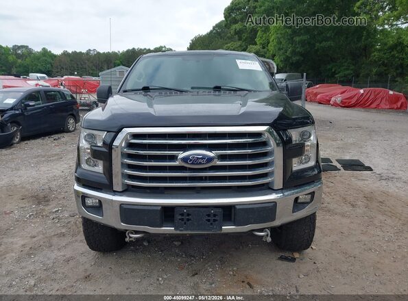 1FTEX1EP9HKD62860 2017 FORD F150 Black Widok zestawu wskaźników