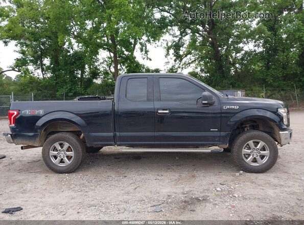 1FTEX1EP9HKD62860 2017 FORD F150 Black Widok wnętrza z tyłu