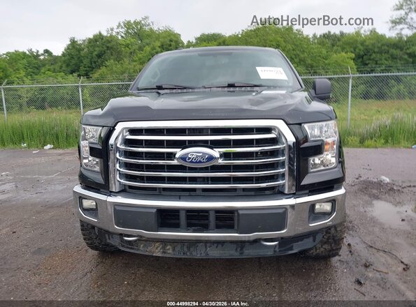 1FTEX1EPXGKE08341 2016 FORD F150 Black ხელსაწყოთა პანელის ხედი