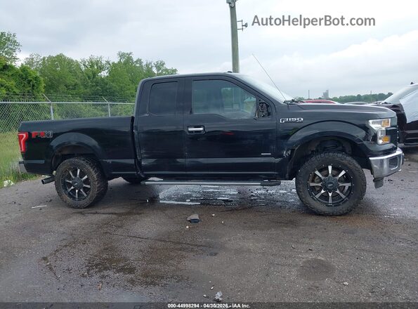 1FTEX1EPXGKE08341 2016 FORD F150 Black უკანა სალონის ხედი