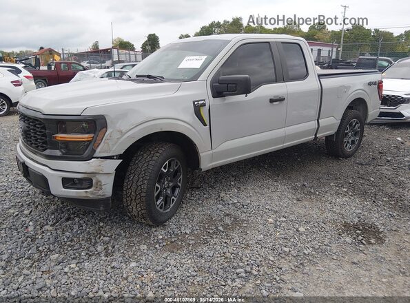 1FTEX2LP5RKD90066 2024 FORD F150 Gray Передня ліва чверть