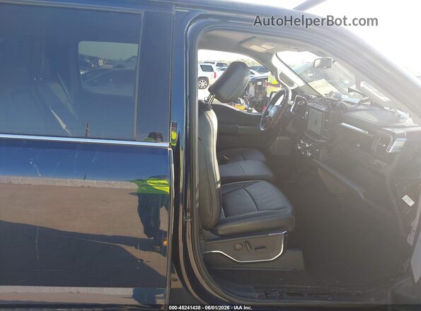 1FTFW1CD4NFB31790 2022 FORD F150 Black წინა სალონის ხედი