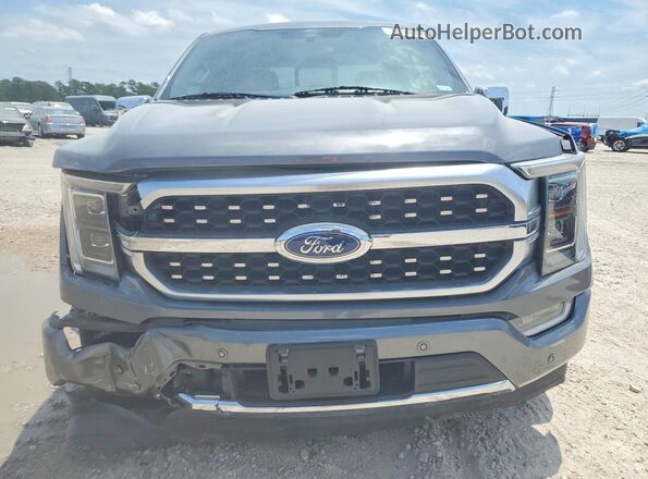 1FTFW1CD9NFB33387 2022 FORD F150 Gray Widok z przodu