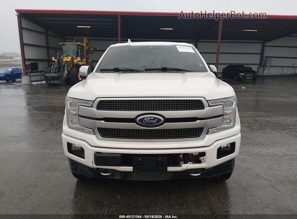 1FTFW1E17JFD28403 2018 FORD F150 White წინა პანელის ხედი