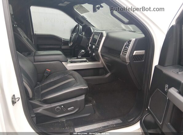 1FTFW1E17JFD28403 2018 FORD F150 White წინა სალონის ხედი
