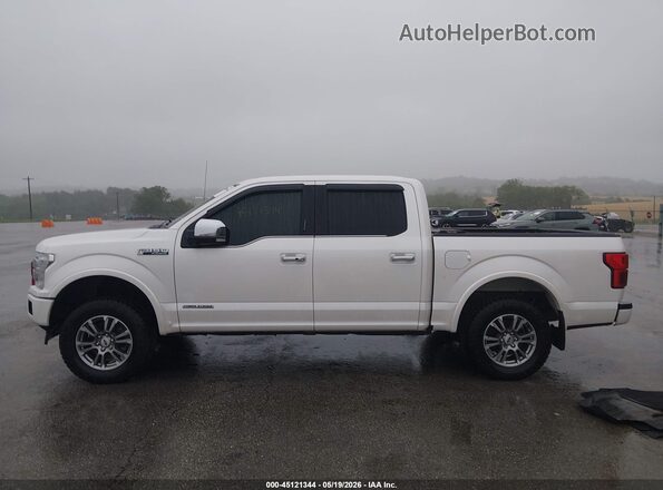 1FTFW1E17JFD28403 2018 FORD F150 White უკანა სალონის ხედი
