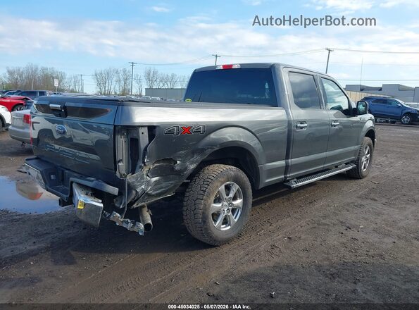 1FTFW1E52JFD18588 2018 FORD F150 Gray Trasero derecho