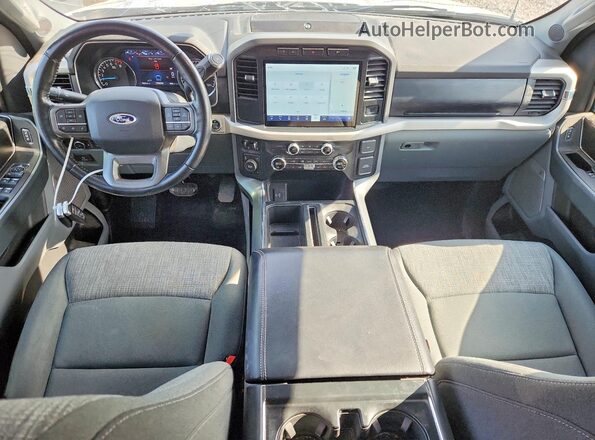 1FTFW1E56MFA84136 2021 FORD F150 White Вид панелі приладів