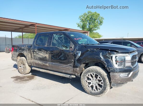 1FTFW1E56MFA99493 2021 FORD F150 Black Вид спереду