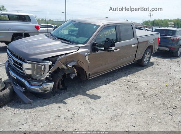 1FTFW1E56MFC01925 2021 FORD F150 Pewter Vista tres cuartos delantera izquierda