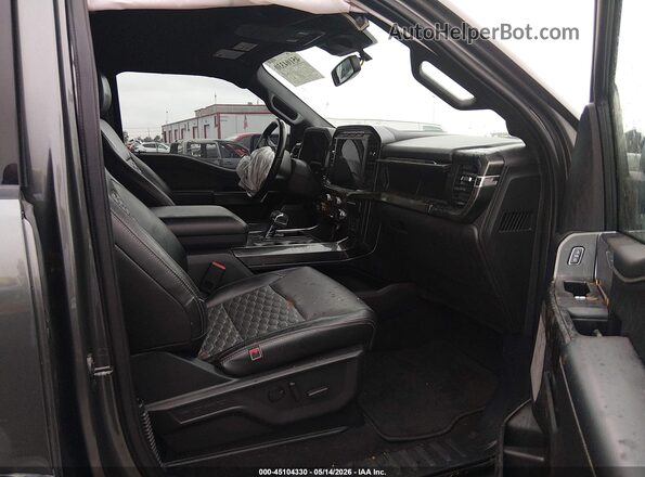 1FTFW1E57MKF09497 2021 FORD F150 Gray Front interior view