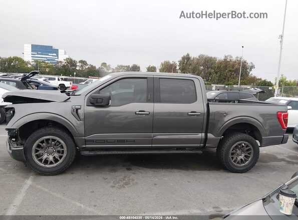 1FTFW1E57MKF09497 2021 FORD F150 Gray 360 interior view