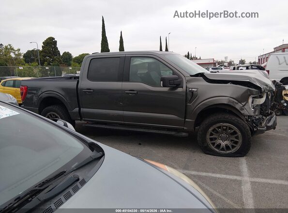 1FTFW1E57MKF09497 2021 FORD F150 Gray Rear interior view
