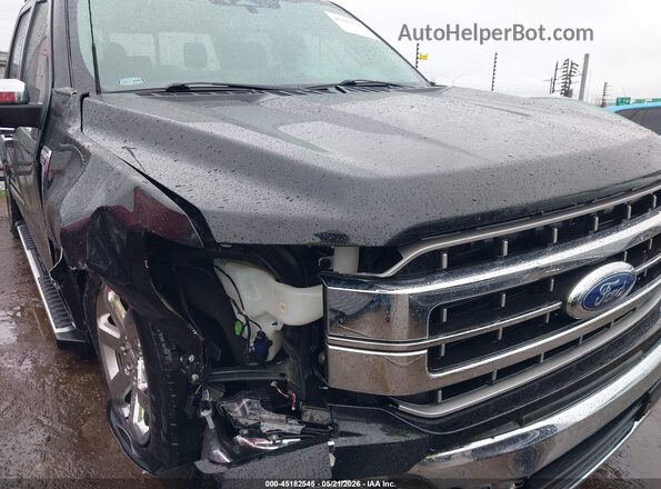 1FTFW1E58NKE58917 2022 FORD F150 Black Вид спереду