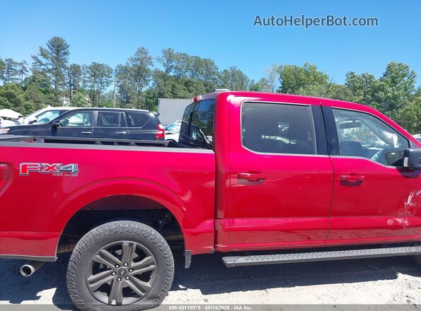 1FTFW1E59NKD32713 2022 FORD F150 Red Widok wnętrza z tyłu