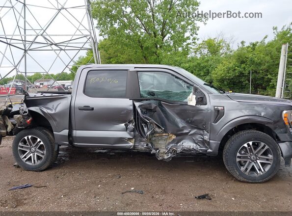1FTFW1E80MFB13026 2021 FORD F150 Gray Սարքավորումների վահանակի տեսք