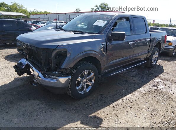 1FTFW1E80MFC78283 2021 FORD F150 Gray Передня ліва чверть