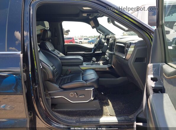 1FTFW1E80NFB58114 2022 FORD F150 Black წინა სალონის ხედი