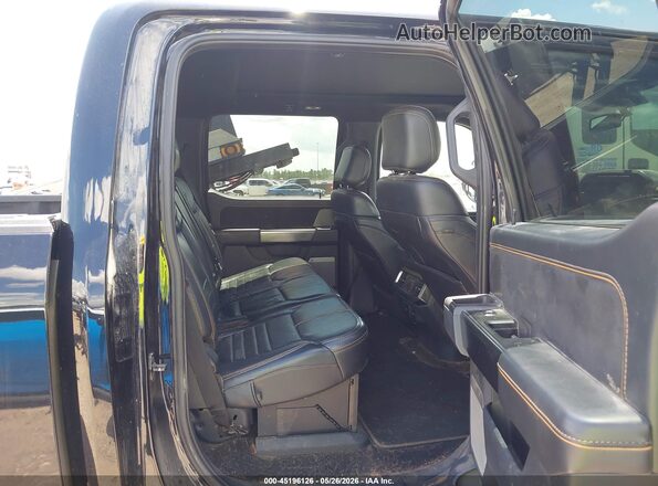 1FTFW1E80NFB58114 2022 FORD F150 Black VIN კოდის სტიკერის ხედი