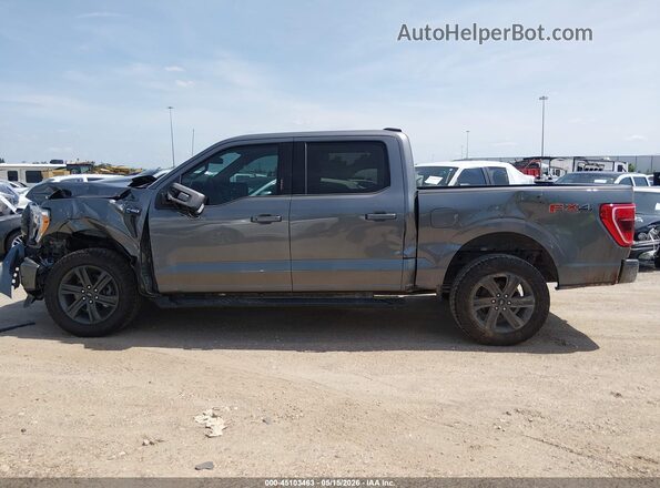 1FTFW1E82PFB60322 2023 FORD F150 Gray 360 interior view