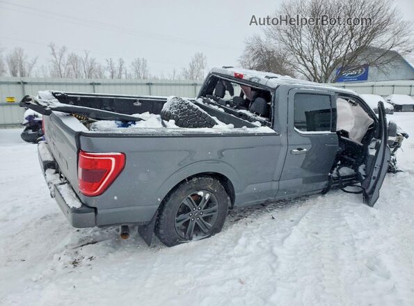 1FTFW1E87MFC87191 2021 FORD F150 Серый Вид задних сидений