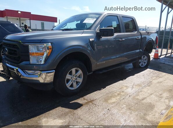 1FTFW1ED0MFB13086 2021 FORD F150 Gray Передня ліва чверть