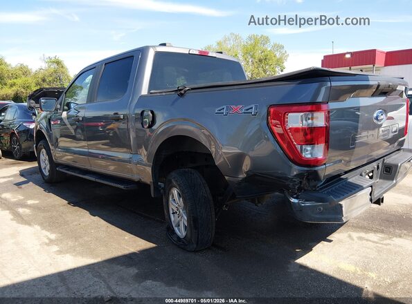 1FTFW1ED0MFB13086 2021 FORD F150 Gray Задня ліва чверть
