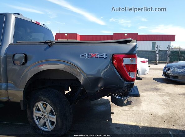 1FTFW1ED0MFB13086 2021 FORD F150 Gray Вид спереду