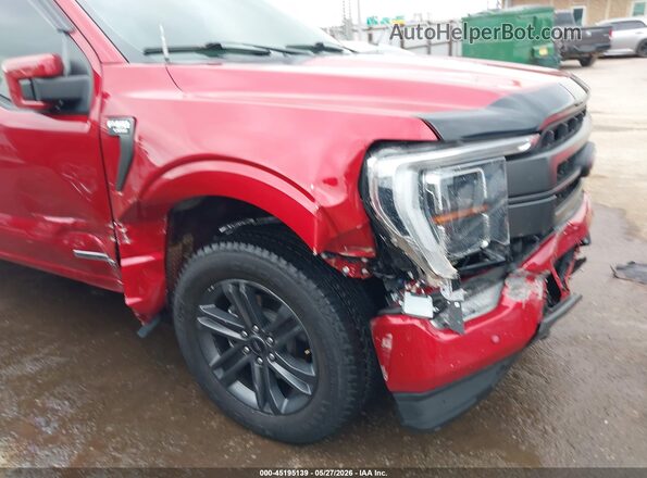 1FTFW1ED0PFB48201 2023 FORD F150 Red Դիմացի տեսք