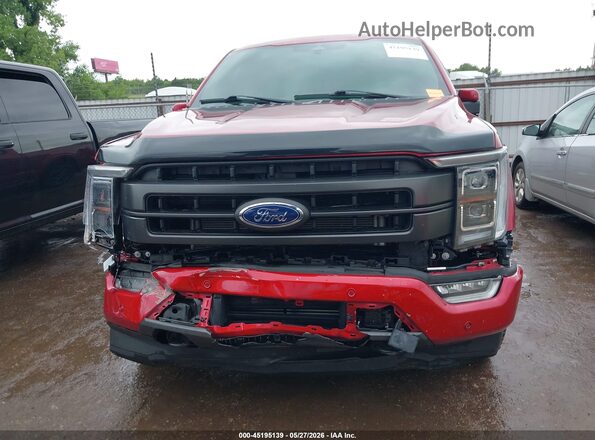 1FTFW1ED0PFB48201 2023 FORD F150 Red Սարքավորումների վահանակի տեսք