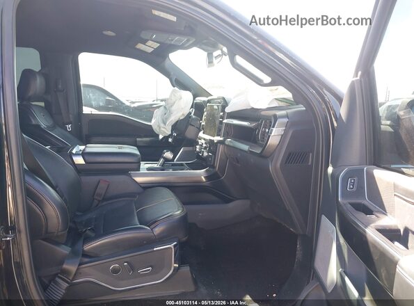 1FTFW1ED0PFB53205 2023 FORD F150 Black Вид салону спереду