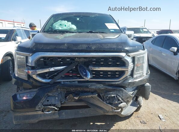 1FTFW1ED0PFB53205 2023 FORD F150 Black Вид спереду