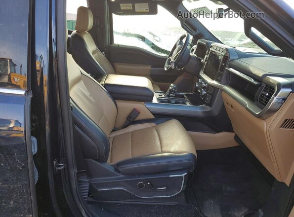 1FTFW1ED4PFB60125 2023 FORD F150 Blue Вид салону спереду