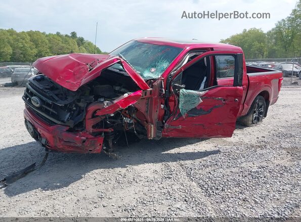 1FTFW1EDXNFB54522 2022 FORD F150 Red Przód lewy