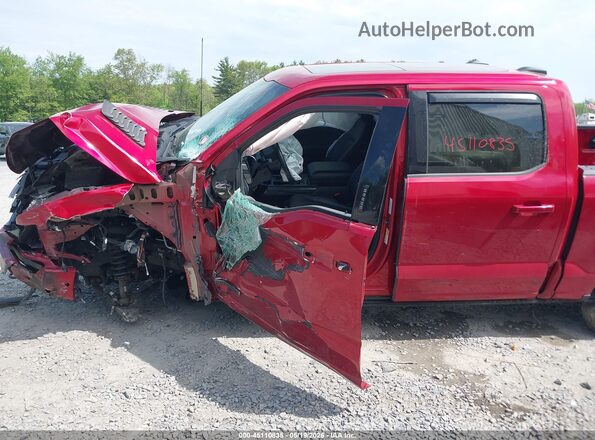 1FTFW1EDXNFB54522 2022 FORD F150 Red Widok z przodu