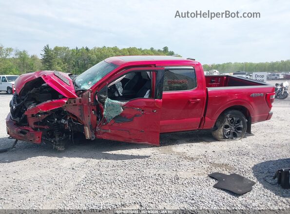 1FTFW1EDXNFB54522 2022 FORD F150 Red Widok wnętrza 360 stopni