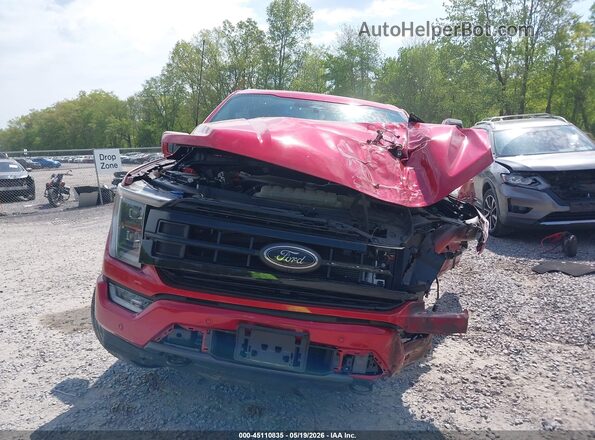 1FTFW1EDXNFB54522 2022 FORD F150 Red Widok zestawu wskaźników
