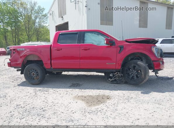 1FTFW1EDXNFB54522 2022 FORD F150 Red Widok wnętrza z tyłu
