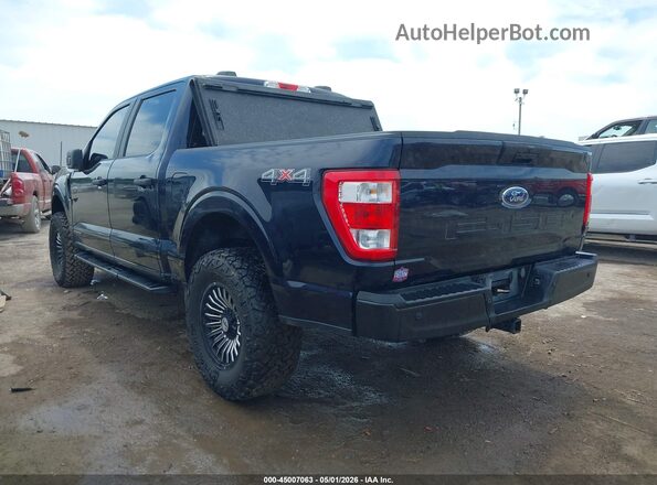 1FTFW1EDXPFB41255 2023 FORD F150 Dark Blue Задняя левая четверть