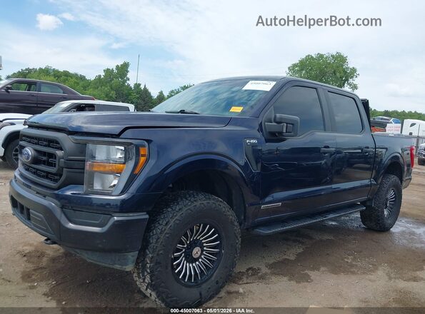 1FTFW1EDXPFB41255 2023 FORD F150 Dark Blue Панорамный вид салона 360°