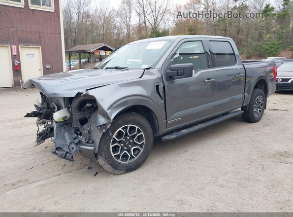 1FTFW1EDXPFC50623 2023 FORD F150 Gray Передня ліва чверть