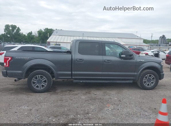 1FTFW1EF4HFB70236 2017 FORD F150 Серый Вид задней части салона