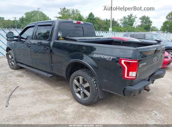 1FTFW1EF7GFC92863 2016 FORD F150 Black Հետևի ձախ